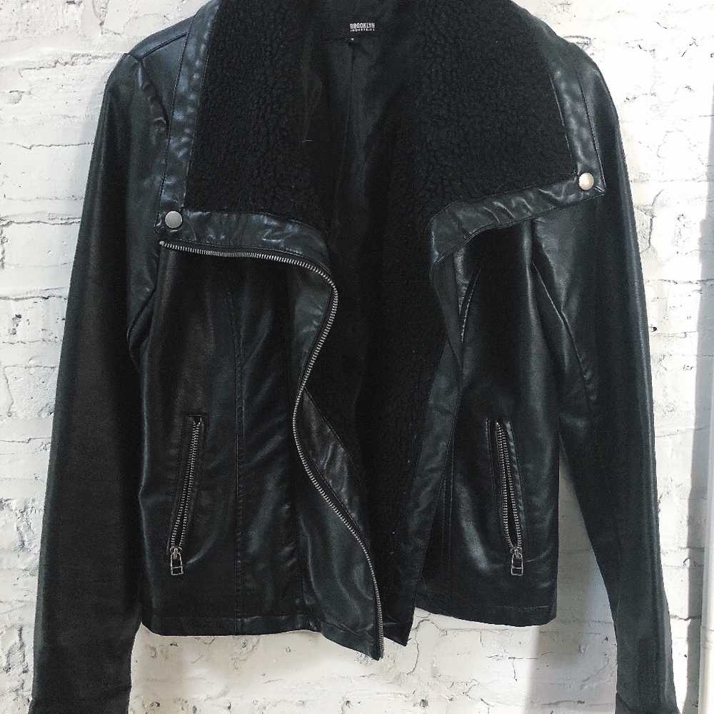 Vegan Leather Moto Jacket